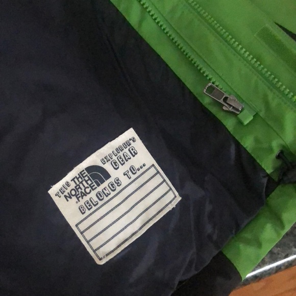 Boys XL 18/20 North Face All Weather Jacket Green - Picture 10 of 16